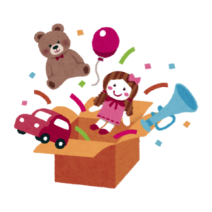 alt="Illustration de jouets et cadeaux pour enfants dans un bureau de tabac presse à Fleury-d’Aude"